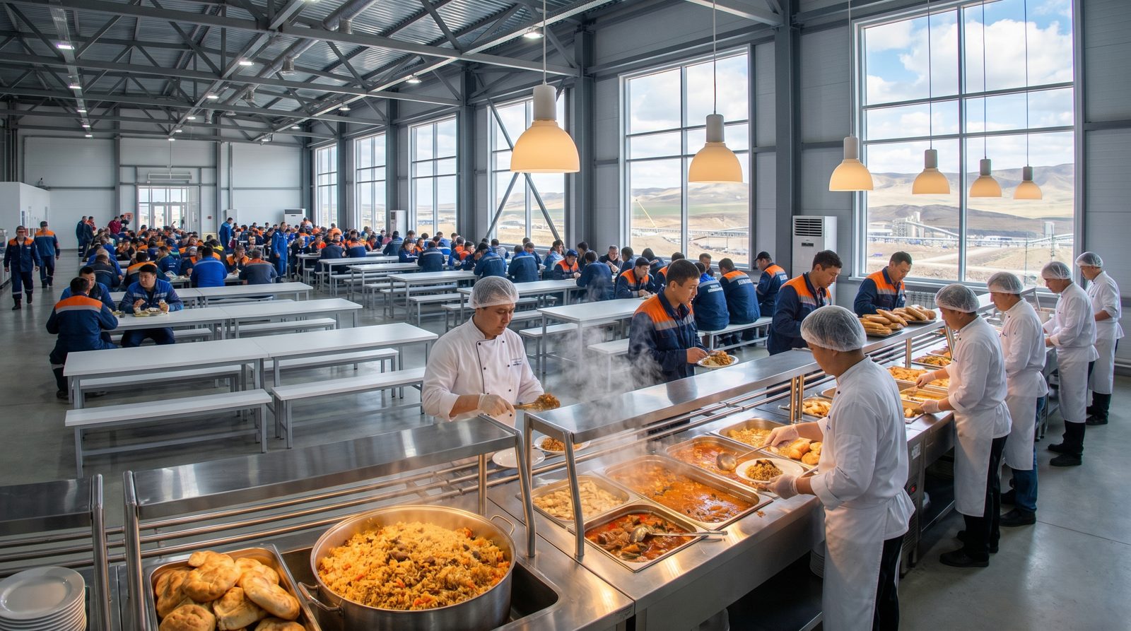 Kanagat Tagam industrial dining hall